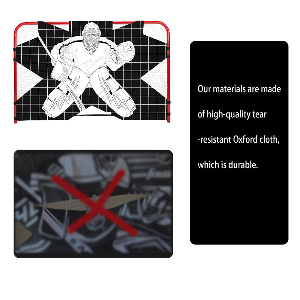Hockey Goal Practice Target Street Hockey Net Goalie Target Hockey Training Aid for Practicing Accuracy Ice Hockey Equipment