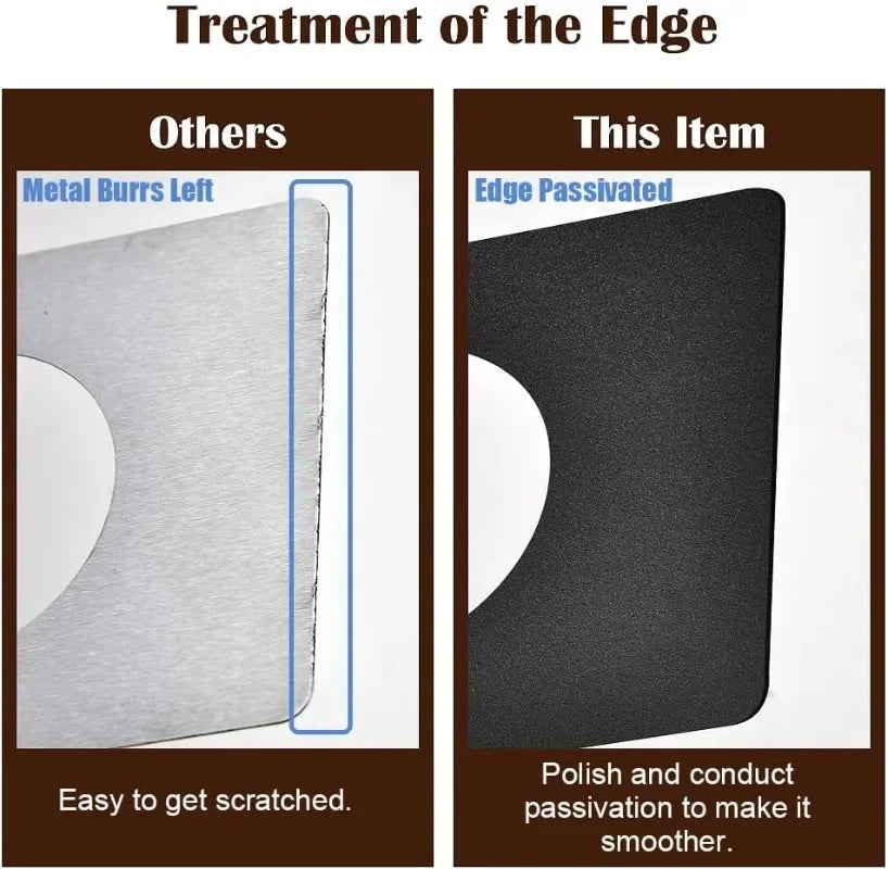 Door Lock Repair Board Cover Circular Stainless Steel Plates Garage Door Handle Plate Covers Patch Reinforcement Plates Brackets