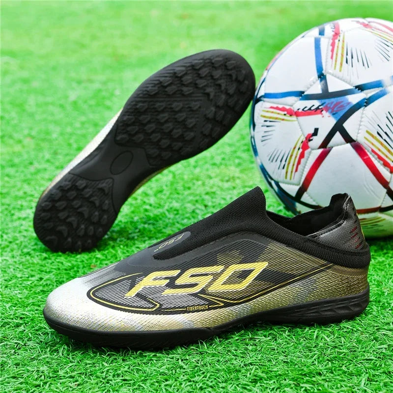 New Men Football Boots Sports Shoes Soccer Shoes High-quality Ultralight High Ankle Breathable Futsal Non-Slip Outdoor Match
