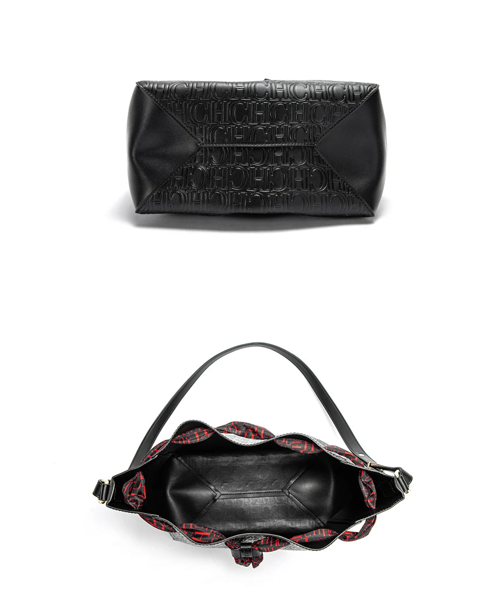Women's Bag New Fashion Large Capacity Shopping Travel Commuting Female Bag Fashion Classic Luxury Brand Ladies PU Bucket Bags
