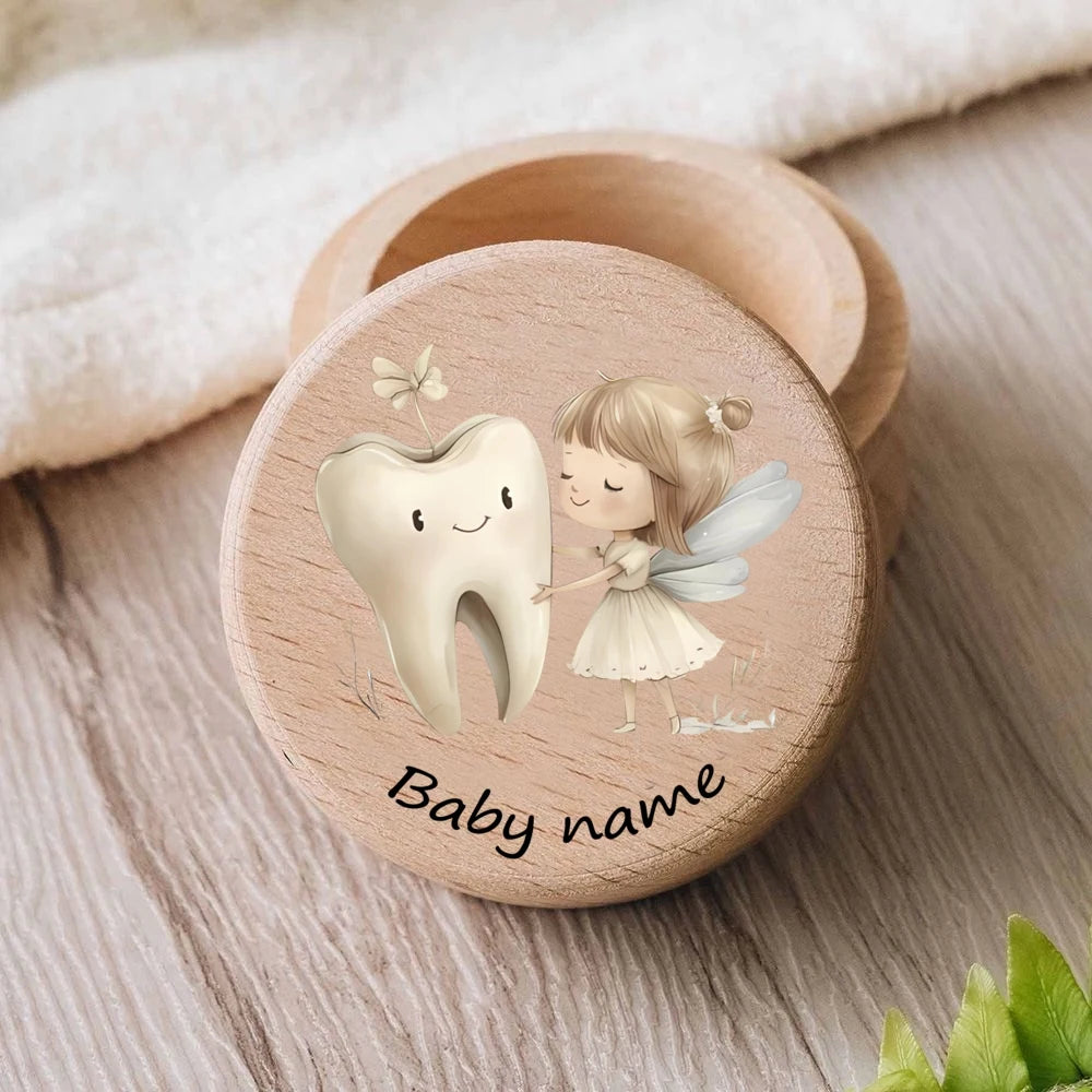 Personalised Baby First Tooth Wooden Tooth Box Milk Teeth Storage Collect Teeth Custom Name Keepsake Boxes Abiraterone acetate