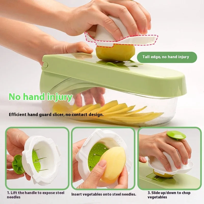 Vegetable cutting artifact Multifunctional grater Potato slicer Shredder Onion dicer Vegetable cutter