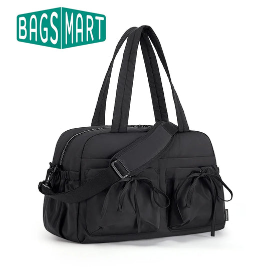 BAGSMART Boston Bag for Women Duffel Bag with Wet Pocket Waterproof Beach Weekender Shoulder Bag Carry On Travel Essentials