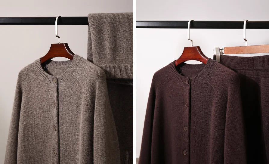Row wind wool cashmere series ~ new sweaters in autumn and winter/overskirt fashion two-piece suit