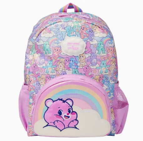 In Stock Rainbow Bear School Backpack Lightweight Large Capacity Breathable Waterproof Decompression Shoulder Bag  Pen Bag Gift