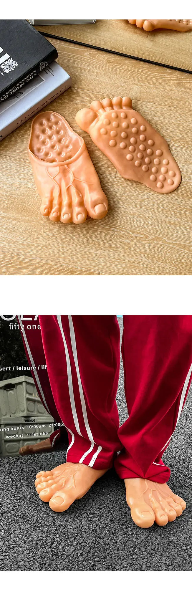 Funny Slippers Man Women Footwear Shoes For Men Sandals Male House Shoes Beach Slippers Uniex Slippers Bigfoot Amazing Sandals