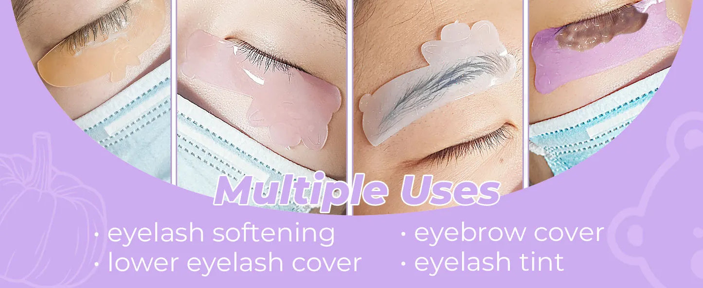 PERMANIA Different Shape Lash Perm Pads Softening Lifting Lashes Rod Shield Self-Adhesive Eyelash Curler Accessories Beauty Tool