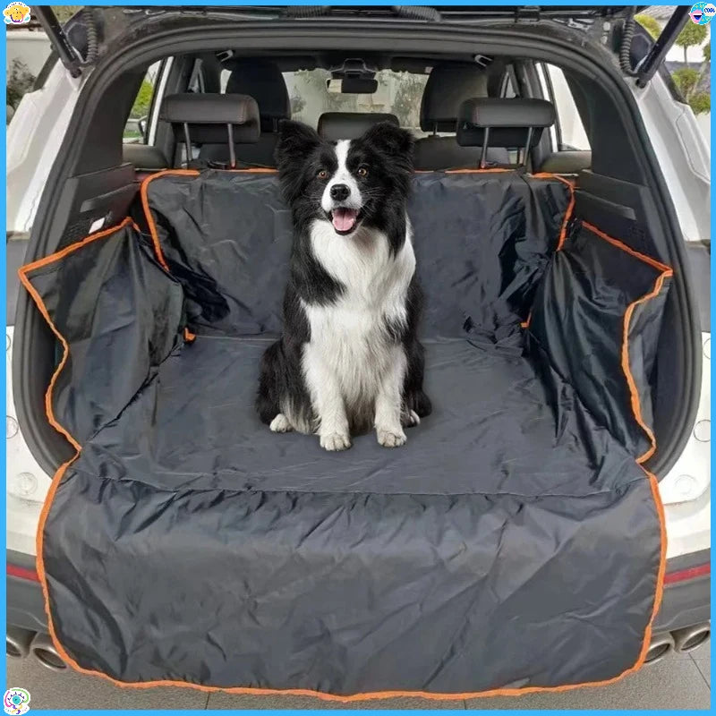 Durable Polyester Auto Trunk Mat for Pets - Non-Slip, Scratch-Resistant, Easy-Clean Mat for SUVs and Cars, Pet Safety Mat