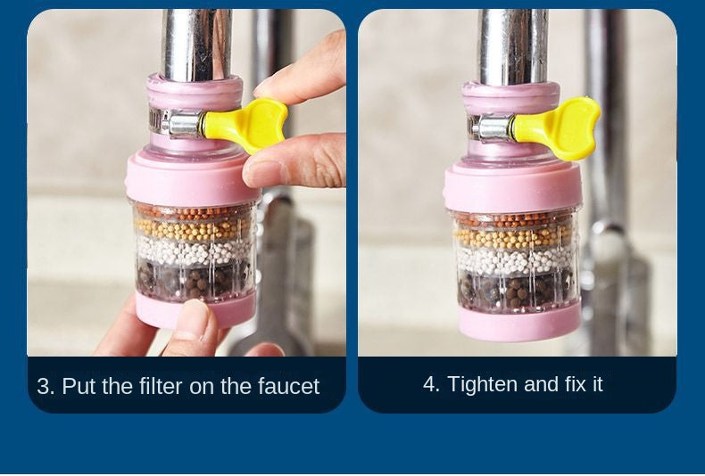 Faucet Filter Kitchen Household Water Purification Tool Six-layer Splash Proof Universal Shower Extension Filter