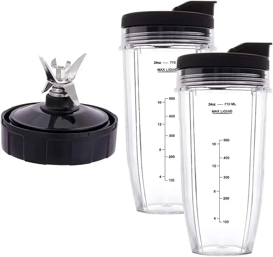 Blender Replacement Parts 24oz Cups Extractor Blade for Nutri Ninja Auto iQ BN801 BL480-30 BL640-30 BL642-30 NN100-30 BL2012