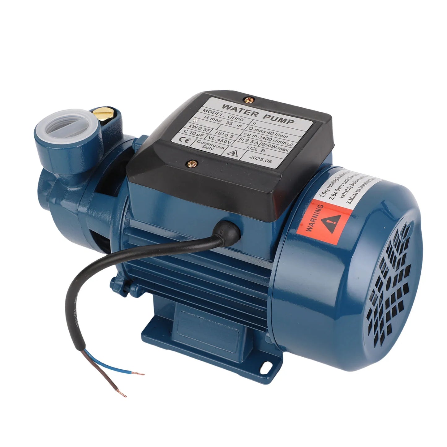 Solar  Solar  650W 3400rpm 35m Lift 1in Outlet Pressure Boosting 40L/min Centrifugal Pump