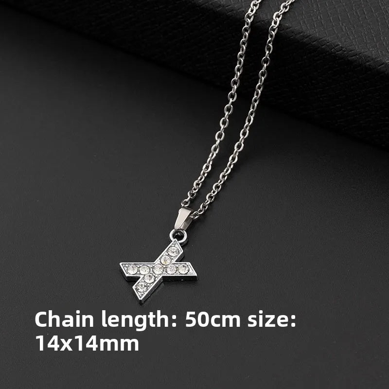 26-Letter Necklace Pendant Alphabet Jewelry Necklace Fashion Decorative Necklace