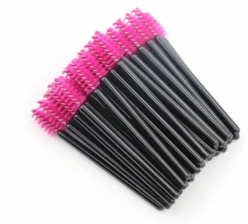 50/100 Disposable Eyelash Micro Brush Eyebrow Comb Mini Mascara Wand Applicator Microbrush Lash Extension Supplies Makeup Tools