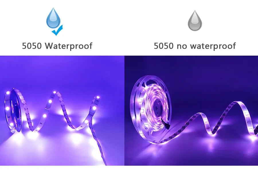 Led Strip 5 15 Meter 20M Led Strip Light Waterproof Rgb 12V 5050 2835 Ir Wifi Bluetooth Self-Adhesive Led Band Led Room Light