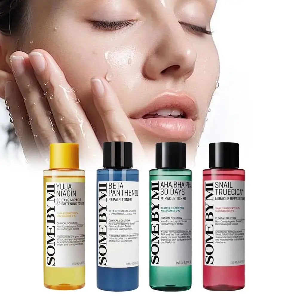 SOME BY MI AHA BHA PHA 30 Days Miracle Skin Care Lotion Face Cream and Cleanser Made from Tea Tree Leaf Water for Sensitive Skin
