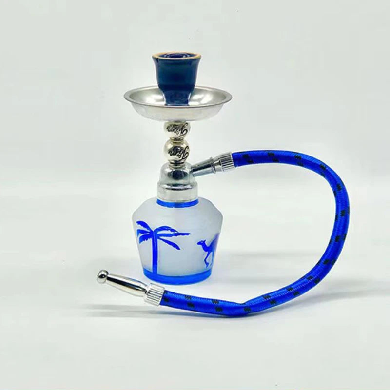 Mini Single Hose Shisha Pipe Hookah Kit Chichas Narguile Nargila Sisha Sheesha Water Pipe Bar Completo Glass Hookah Shisha Set