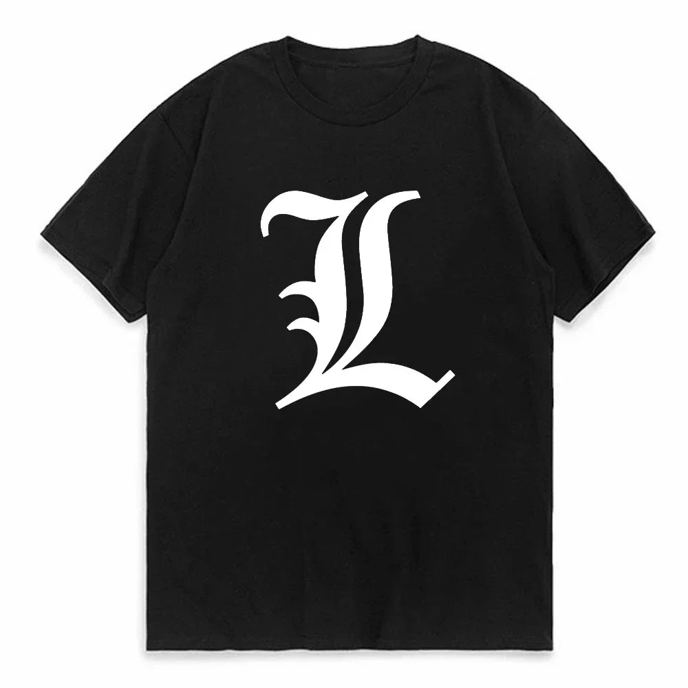 Men Kawaii Cartoon Summer Tops Misa Amane Graphic Tees Japanese Anime T-shirt Death Note T Shirt  Harajuku Unisex Pop Y2k Tshirt
