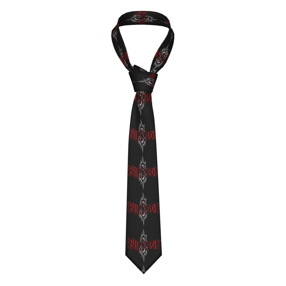 Slipknots Neckties Men's Customized Silk Heavy Metal Rock Music Gift Neck Tie for Office
