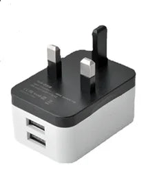 Universal EU US UK 2 USB Travel Plug Power Charger Converter Socket America Britain European Multi-function Plug Adaptor 5V 1A