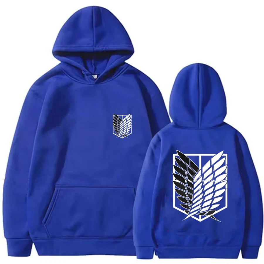 2026 Attack on Titan Men's Hoodie Anime Hoodies Men and Women Streetwear Pullover Harajuku Shingeki No Kyojin Hoodies Sweatshirt