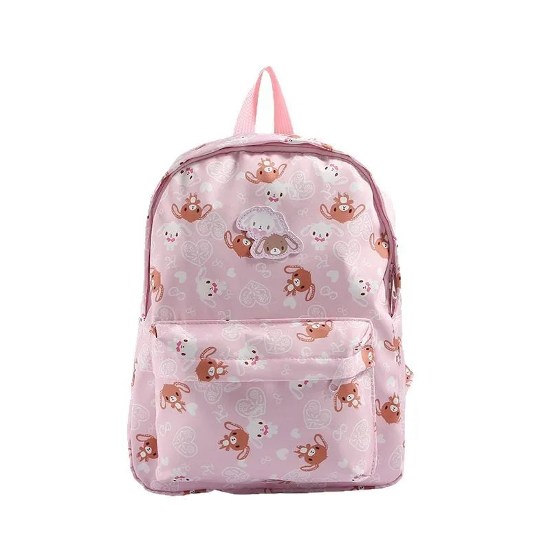 Cute Sugarbunnies Schoolbag Large Capacity Student Backpack Girl Heart Sweet Travel Portable Backpack Girl Holiday Best Gift