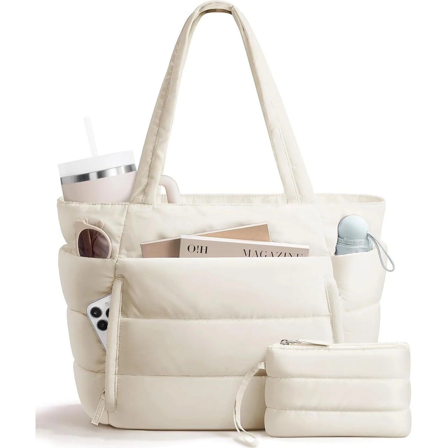 Women Tote bag large-capacity shoulder bag multi-functional travel toiletry makeup bag