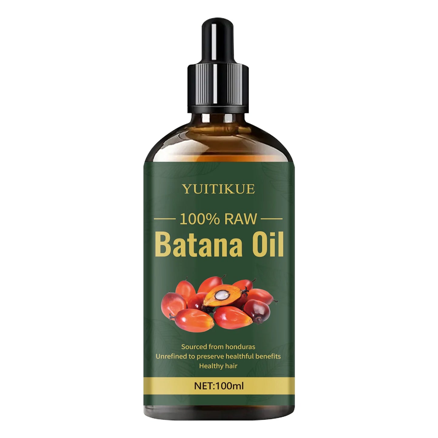 YUITIKUE 100% Raw Batana Oil | Sourced From Honduras, Unrefined For Healthy Hair Natural Care 100ml