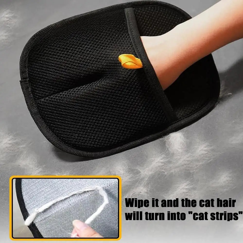 Pet hair static removal gloves double-sided pet Removal Mitten gloves Reusable Hands On Gloves For Pets Cats Dogs