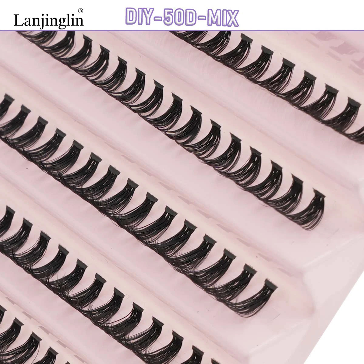 Lanjinglin DIY Lashes Extension Kit Eyelashes Clusters Lash Bond and Seal Makeup Tools for Gluing Lashes Gluing Glue Accessories