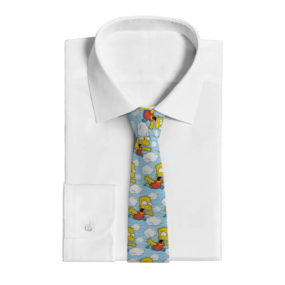 Personalized The S-Simpsones Homer Neck Ties Men Formal Silk Wedding Neckties