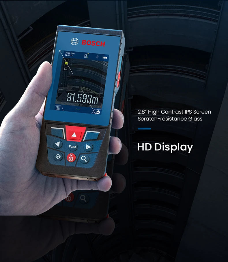 Bosch Laser Tape Measure Professional Distance Meter Optical Rangefinder Accurate 30-50m Surveying Equipment