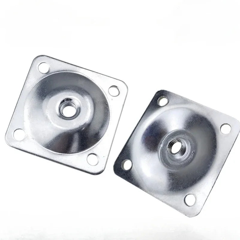 6pcs Wooden Leg Connector Coffee Table Leg Bevel Iron Sheet Hardware Square Nut Table Connector Sofa Cover Thickened