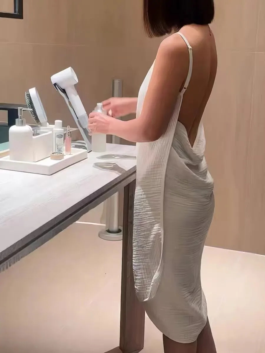 Pure Cotton Bath Towel for Women Absorbent Qui Dry Wrap around Robe Home Use New 2025 Sle Bath Skirt Adult Size