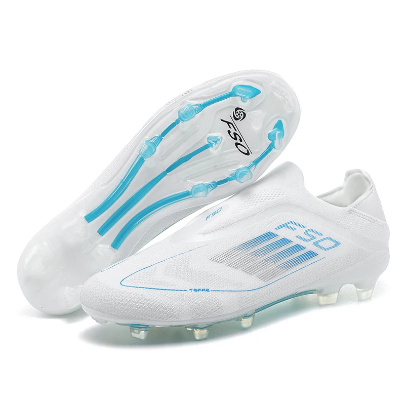 Men Football Boots Training Soccer Shoes FG Ultralight Long Spikes Breathable Drop Shipping Match Sport Cleats Indoor Sneakers