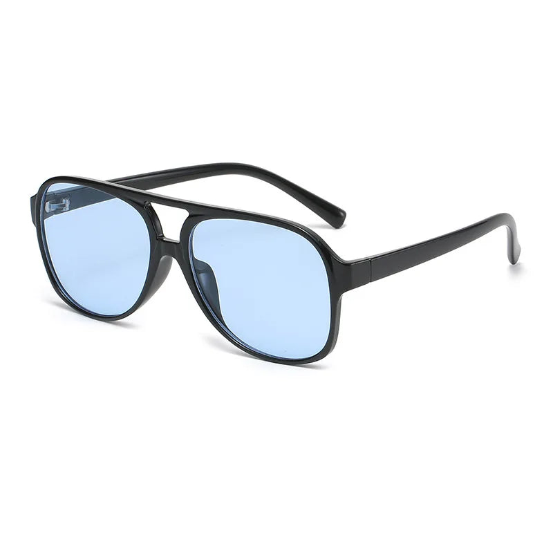 Retro Polarized Sunglasses for Men's Women's Large Frame Classic 90s Vintage Pilot Driving Eyewaer UV400 Protective Sun glasses