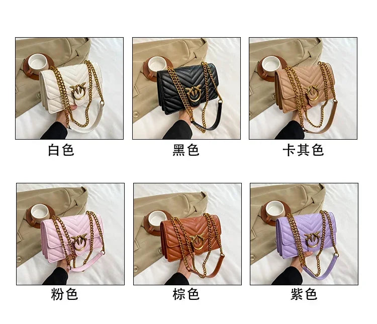 Ladies' elegant crossbody bag with shoulder strap design, made of high-quality leather material, classic and popular