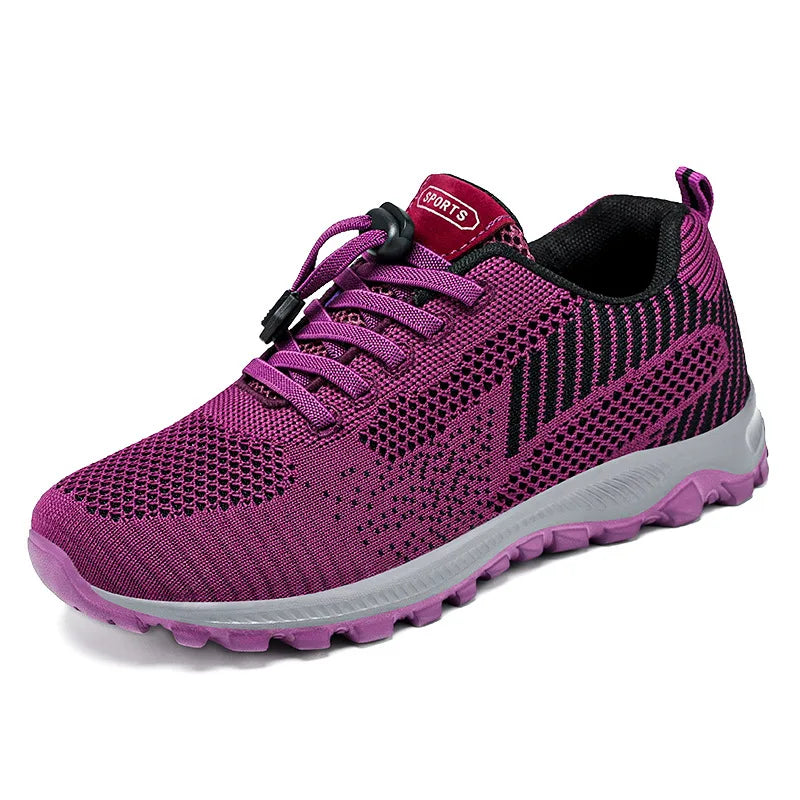 2025 Women Sneakers Fashion Platform Lace Up Casual Sports Shoes Comfortable Running Ladies Vulcanized Shoes Female Footwear