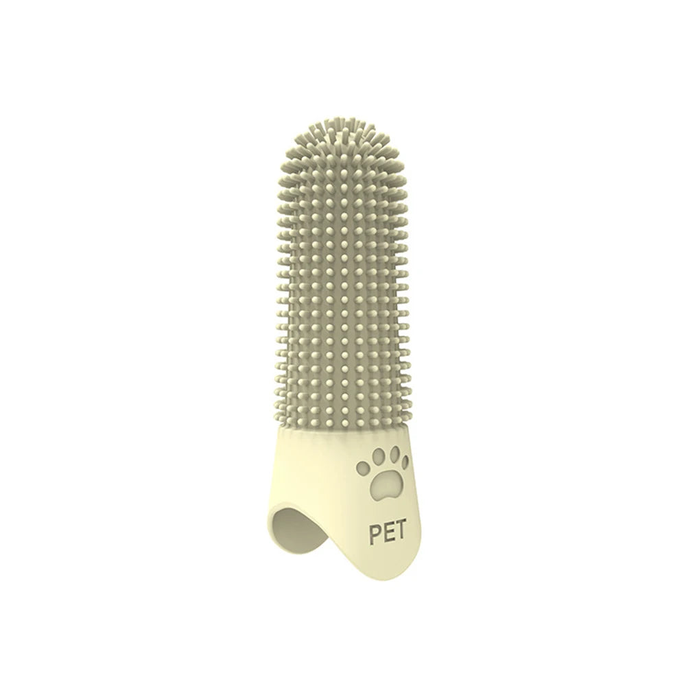 Pet Silicone Teeth Cleaning Fingertips For Cats And Dogs Cleaning And Removing Tartar And Stones Pet Toothbrushes