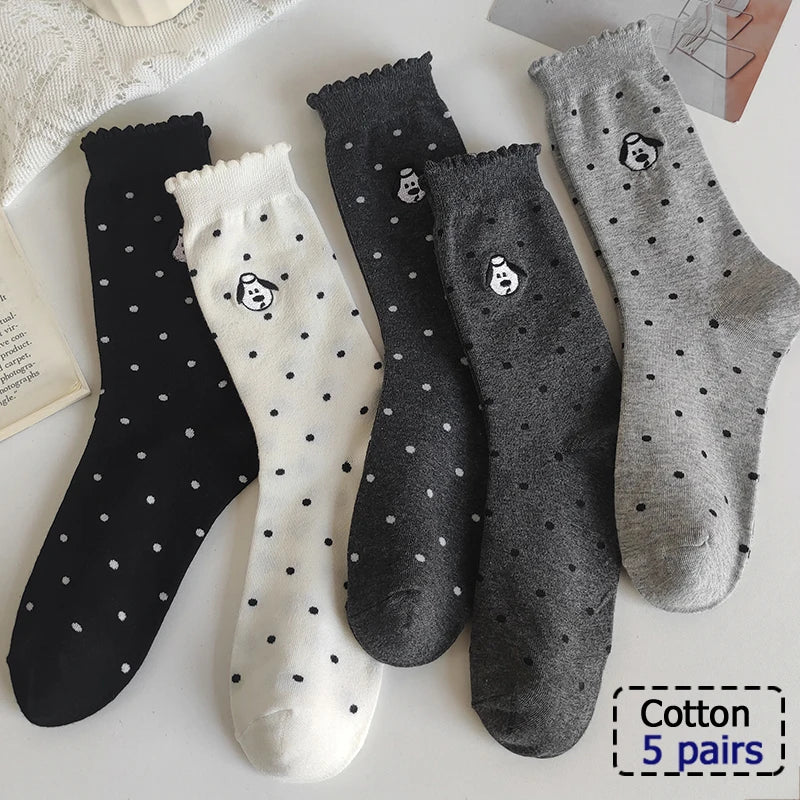 3/5/6 Pairs  Cotton Outdoor Sports Socks, Sweat Absorbing and Odor Resistant Cotton Running Basketball Socks, Trendy Socks