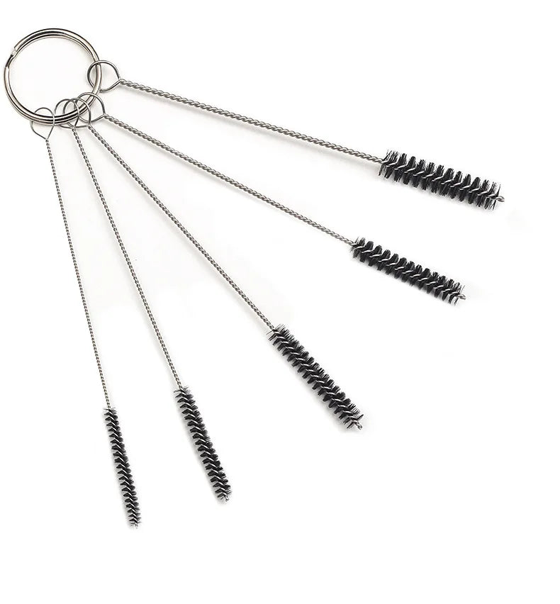 3/4/5/6/7mm lot 110mm muti-function hard hair smoking pipe brush pounchers clearing tool accessories for twisty pipe