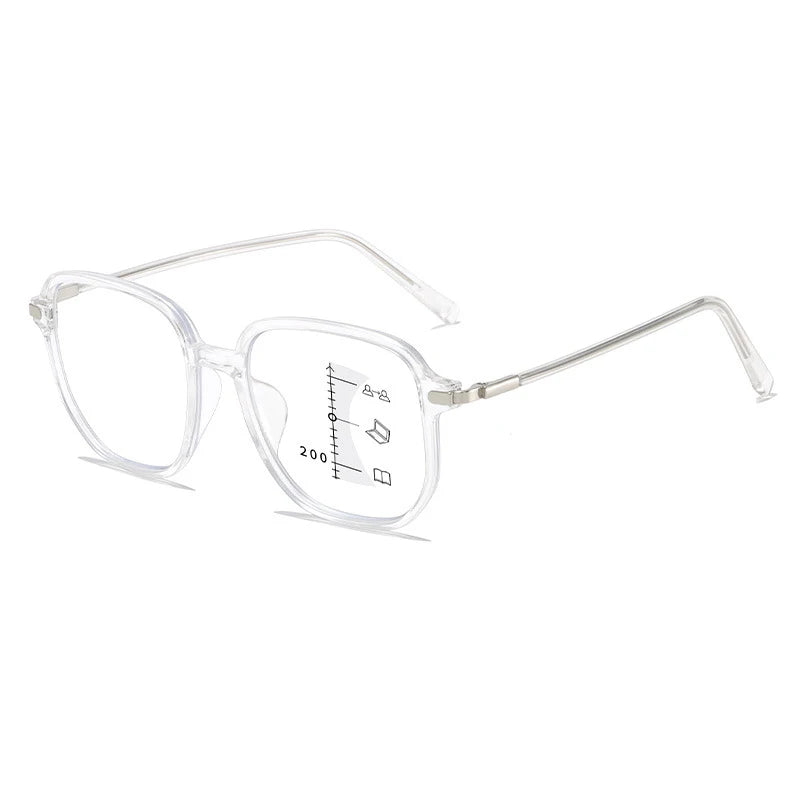 Progressive Multifocal Reading Glasses Anti Blue Light Presbyopia Eyeglasses Near Far Sight Spectacles Hyperopia Diopter To +4.0