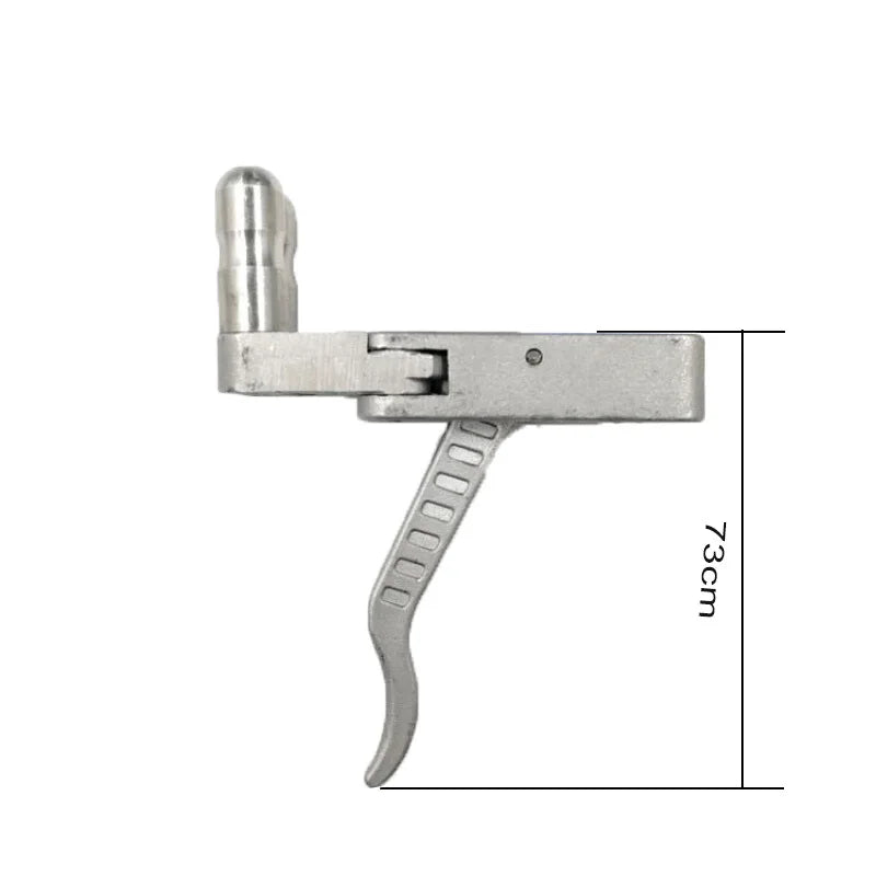 Slingshot Machinery Stainless Steel Parts Long-rod Slingshot Parts Trigger Rubber Belt Hunting Tactical Supplies Accessories