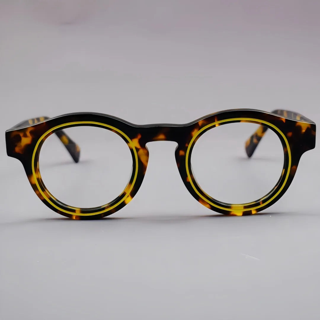 Acetate Glasses Frames Retro Round Men's And Women's Glasses High-quality Optical Prescription Frames