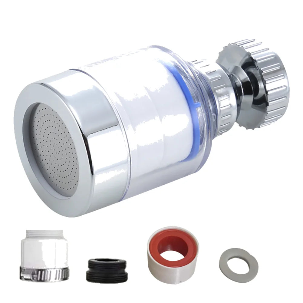 Faucet Water Clean Filter Purifier 360 Degree Rotating Anti-splash Filter Element Water Saving for Household Kitchen Bathroom