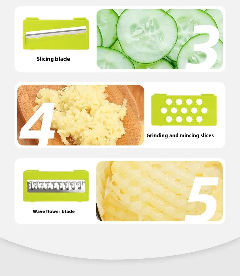 Vegetable cutting artifact Multifunctional grater Potato slicer Shredder Onion dicer Vegetable cutter