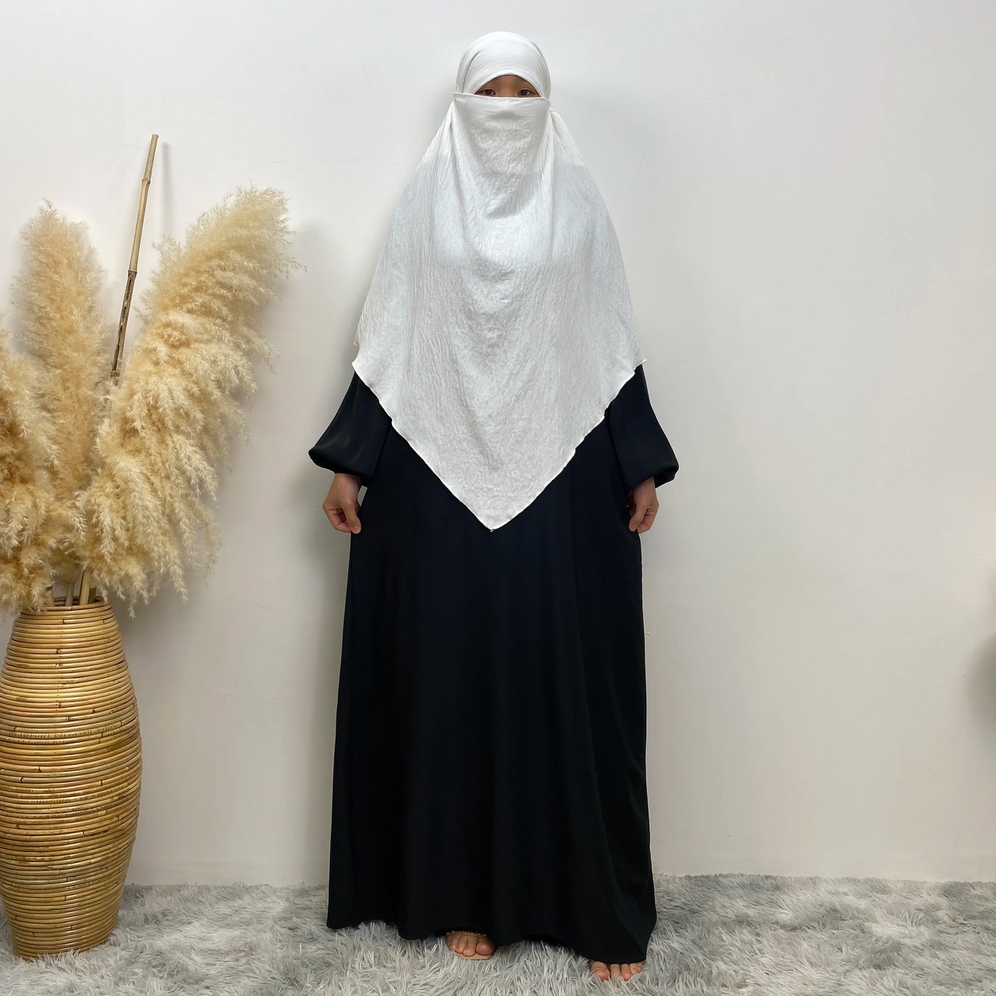 Islamic Clothing Women Muslim Plain Long Khimar Hijab Scarf Headcover Eid Prayer Garment Headdress Dubai Saudi Turkey Indonesia
