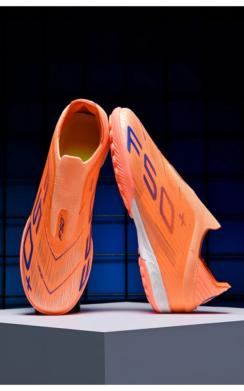 High Quality Mens Football Boots F50 Youth FG/TF Training Studded Fast Soccer Cleats Boys Non Slip Football Shoes for Man 35-45