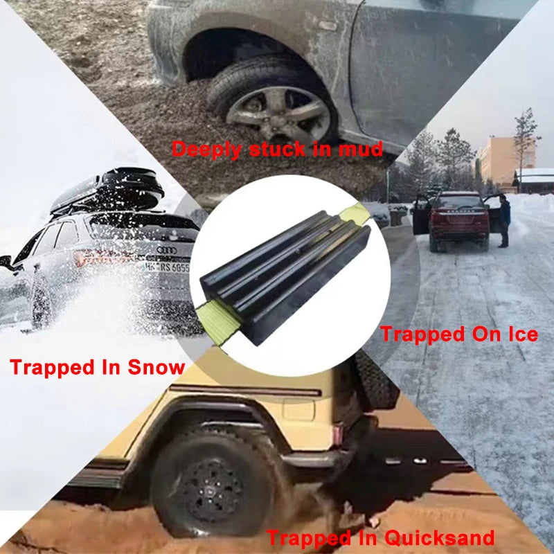1 Pair Of Anti Sinking Board Beach Off-road Vehicle Escape Board Self Rescue Device Mud And Snow Outdoor Escape Tool