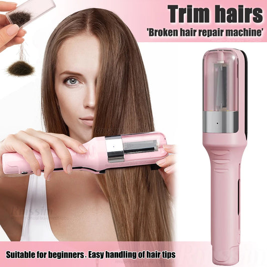 Hair ends Trimmer Split Remover Dry Damaged Brittle Professional Automatic Trim Split for Women Cordless Hair cutting machine