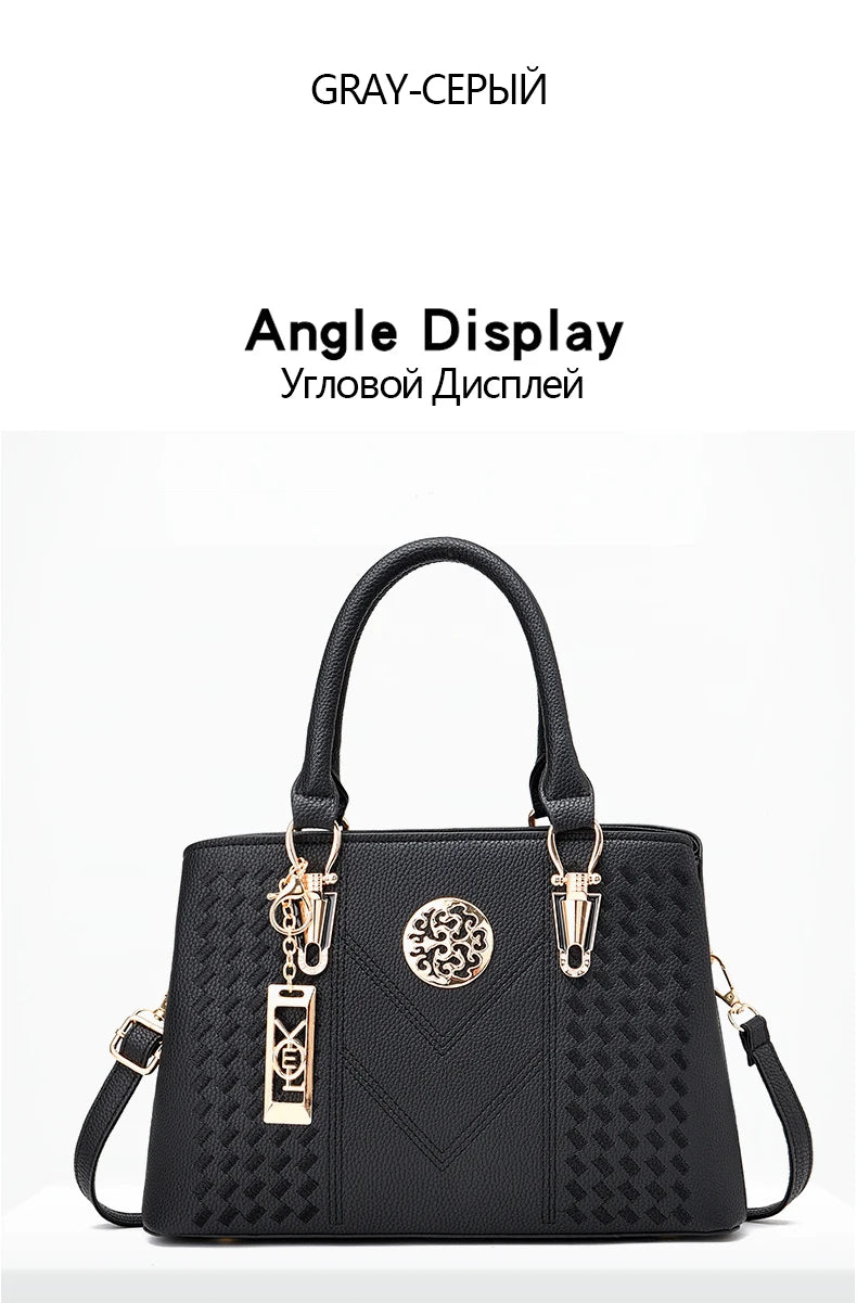 New Famous Designer Brand Bags Women Leather Handbags  Luxury Ladies Hand Bags Purse Fashion Shoulder Bags Gift